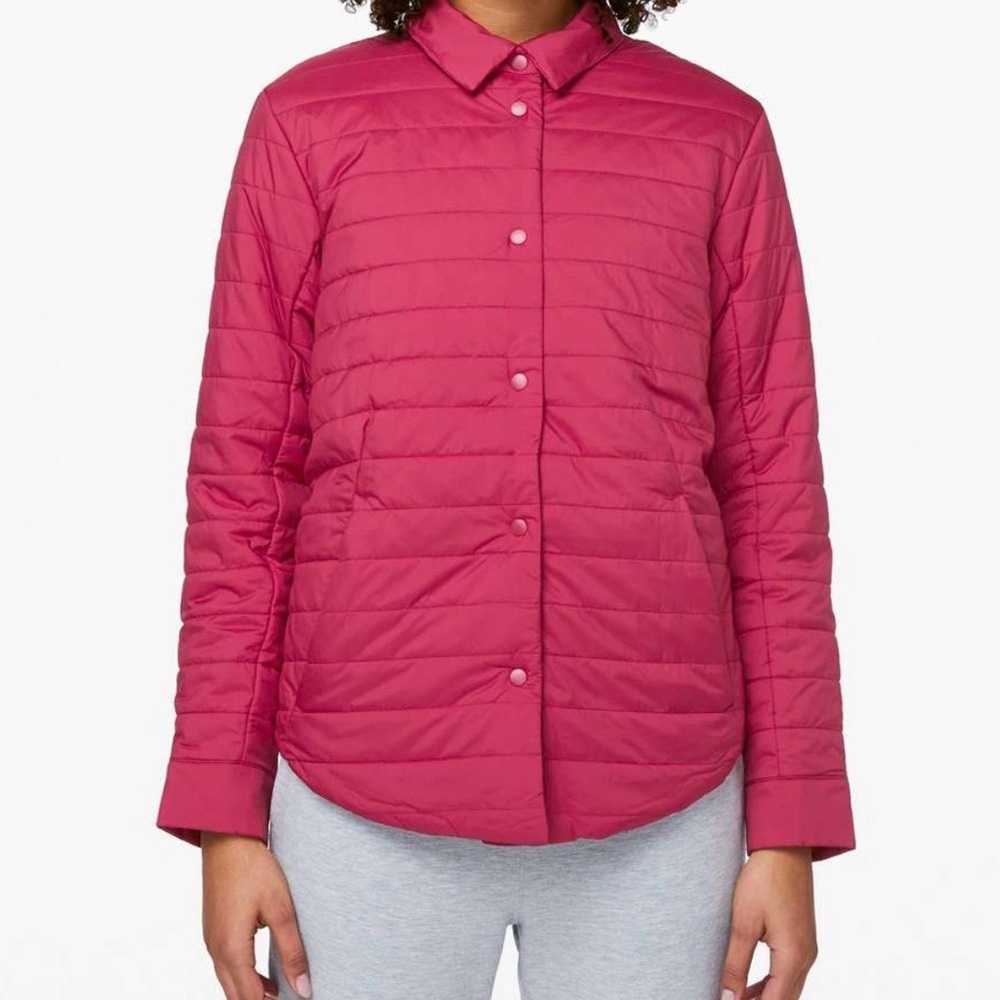 Lululemon Puffer Jacket 'Switch Please' REVERSIBLE Pink Size L - Picture 9 of 9